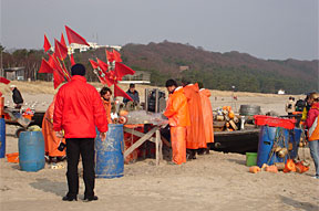 Fischer am Baaber Strand