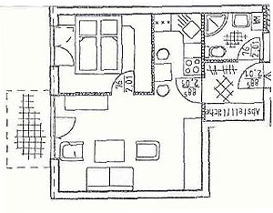 Grundriß der Wohnung